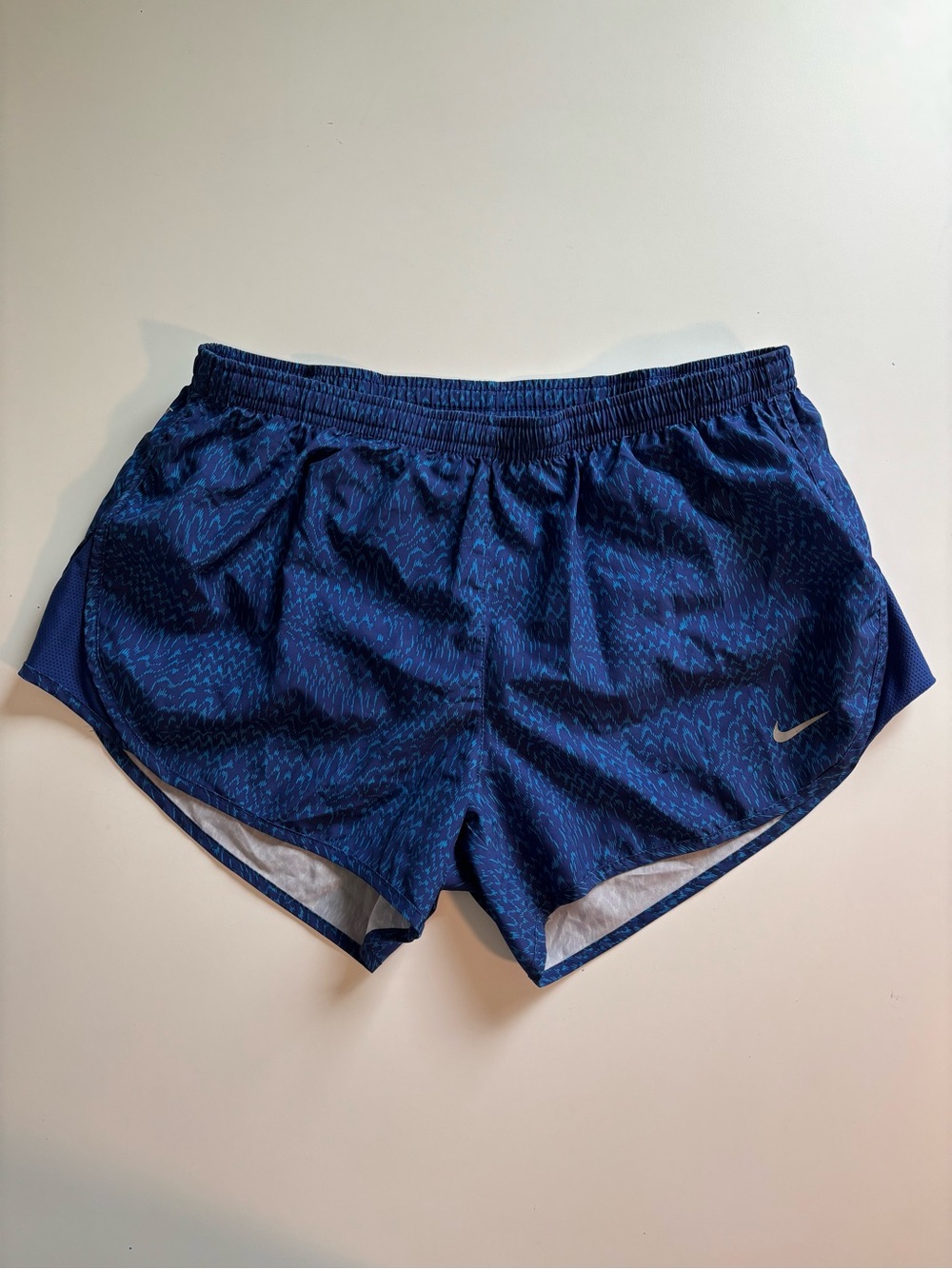 Nike Dri-Fit Women's Running Shorts Blue Medium Lightweight Summer Workout Short